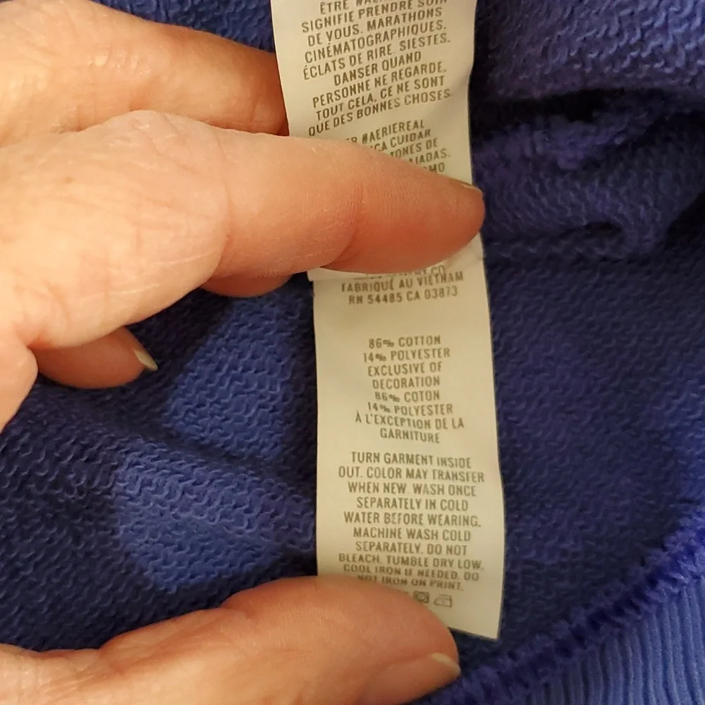 AERIE Oversized Crew Sweatshirt, Size XS - Picture 11 of 12